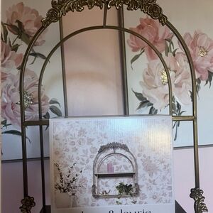 Elegant Gold Arch Shelf by LACE & LAURIE